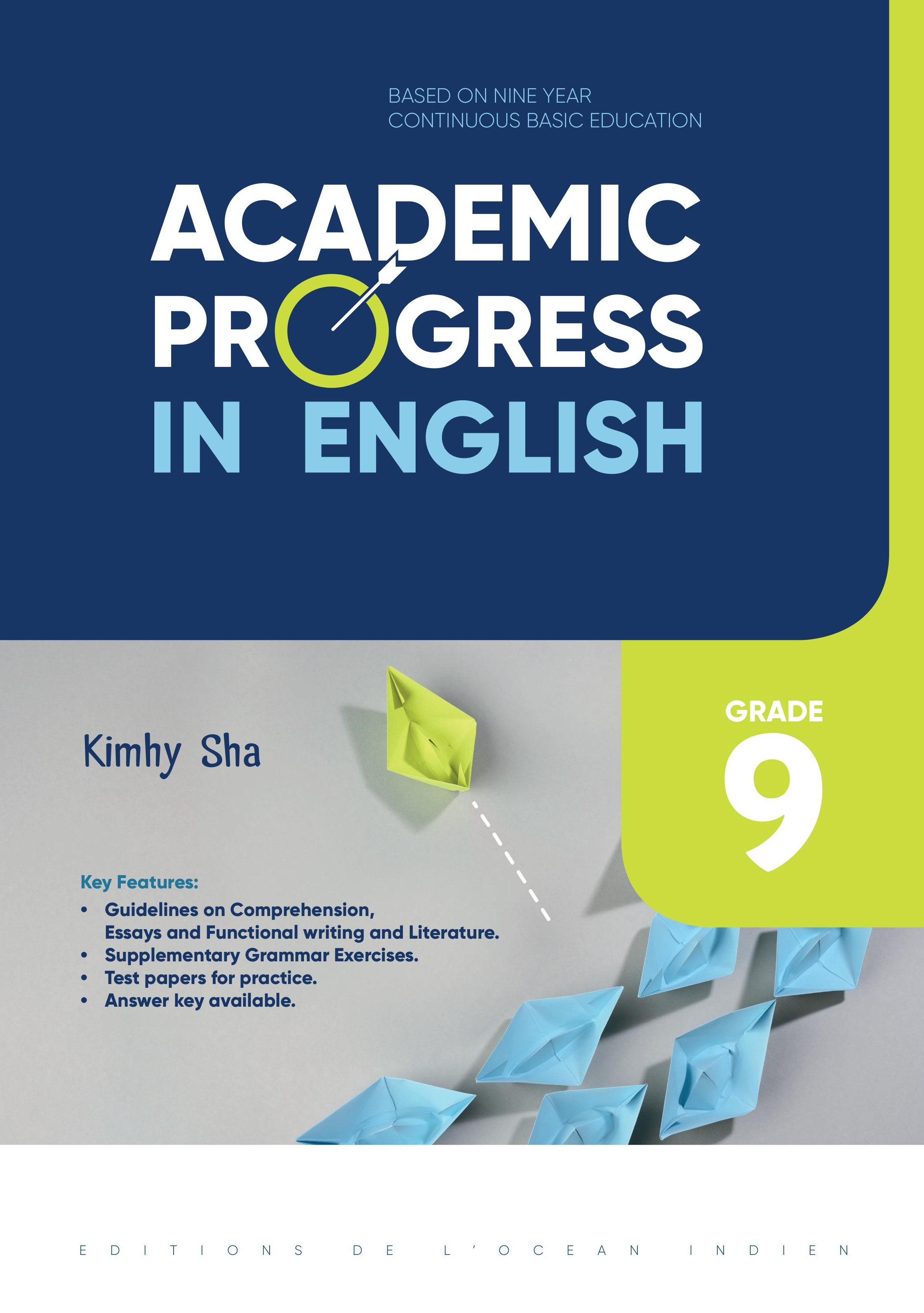 ACADEMIC PROGRESS IN ENGLISH GRADE 9 2022 - KIMHY SHA
